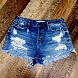 Denim shorts
